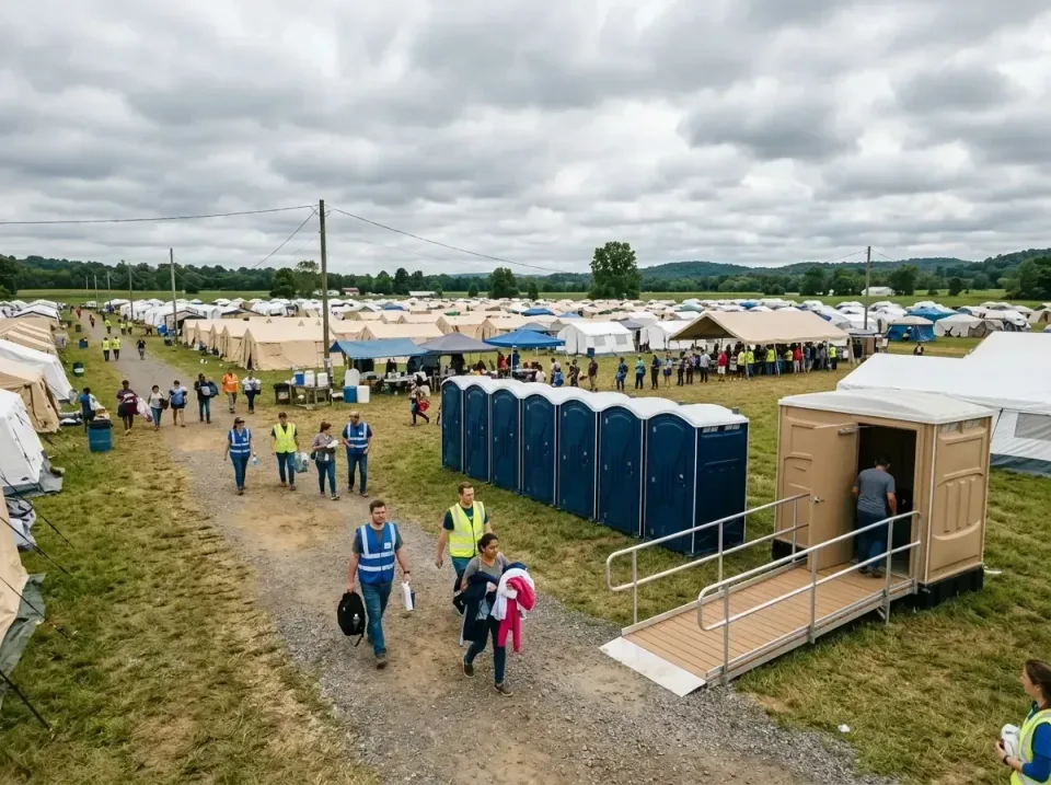 disaster-relief-camp-restrooms-010 — frequently asked questions, Dumpster & Portable Bathrooms Rental in Pine Ridge at Crest…
